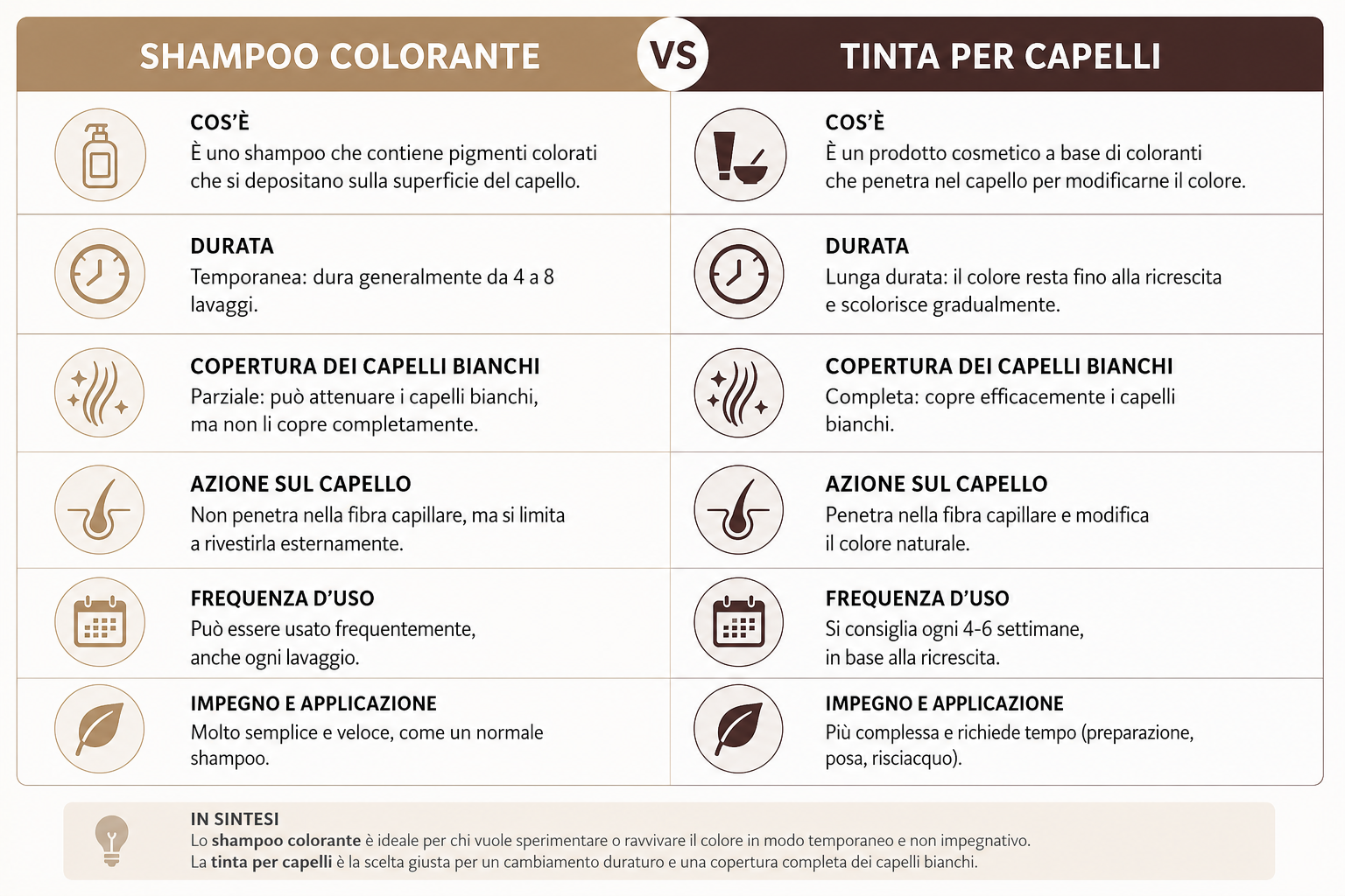 Confronto tra shampoo colorante e tinta per capelli: durata, copertura dei